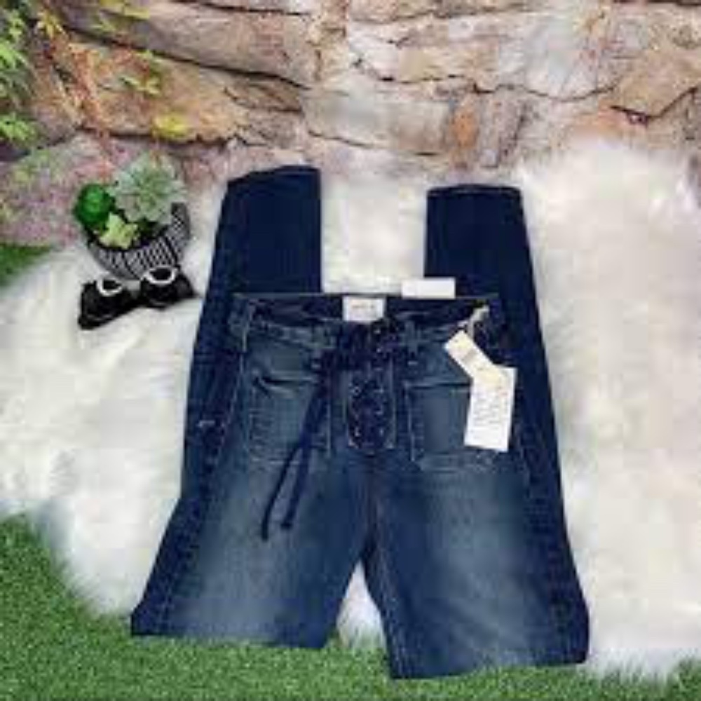 McGuire Jean Anthropologie Lace up front Jeans